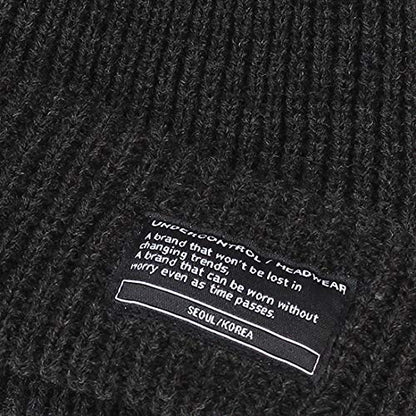 UNDERCONTROL Winter Trawler Fisherman Beanie Men Women Unisex Stylish Plain Docker Skull Hat Roll up Watch Cap Color Pack - color: Charcoal