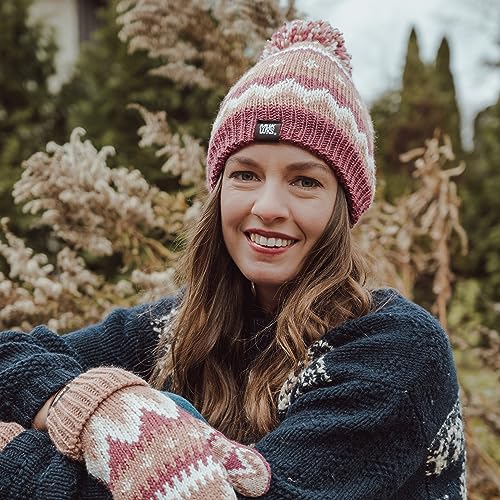 MUK LUKS Women's Cuff Beanie - color: Canyon Rose