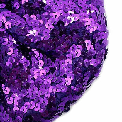 JUMISEE Sparkly Sequin Berets for Women Girls Fashion Beanie Hat Costume Accessories for Festival Party Dance - color: Purple
