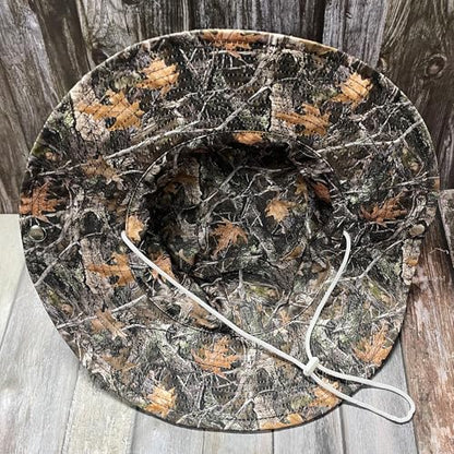 Funny Sun Hat for Men Women Wide Brim Bucket Hat Hiking Boonie Hat Summer Beach Fishing Caps - color: Camo Forest