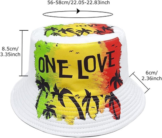 Jamaican Flag Bucket Hat Unisex Fashion Summer Sun Hat Jamaica Fisherman Hat Outdoor Travel Beach Hat - color: Color-13