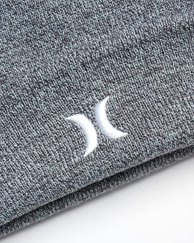 Hurley Mens Icon Knit Cuffed Beanie - color: Cool Grey Heather