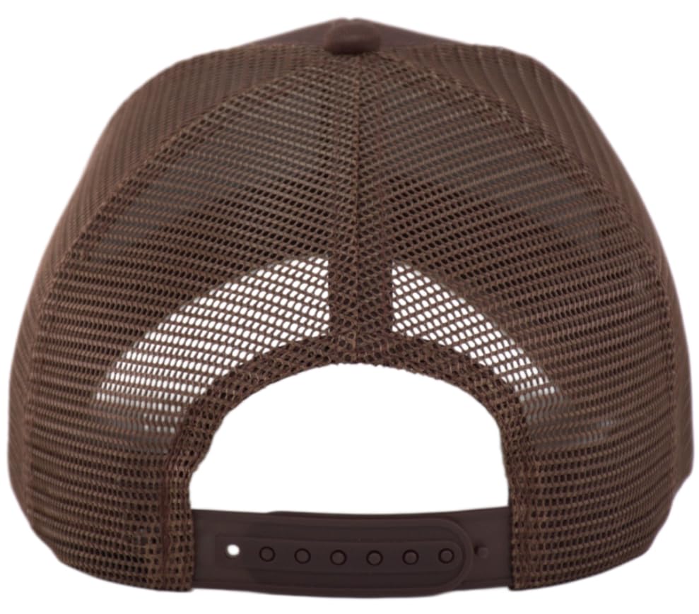 TSSGBL Classic Plain Baseball Cap, Small/M-L/XL-3XL Big Head Fit, Unisex Adjustable Cotton Structured Golf Dad Hat - color: Brown/Mesh, size: Small-Medium