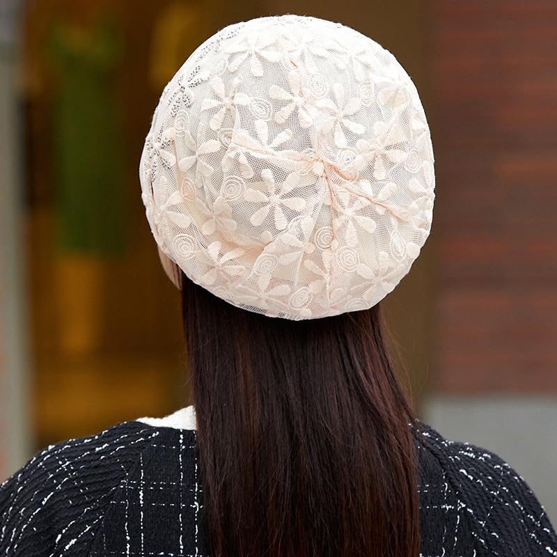 Crochet Slouchy Beanie Hat Turbans Headware for Women - color: Bea04 - Beige
