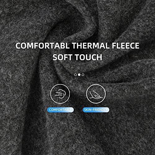 ROCKBROS Windproof Thermal Balaclava Ski Mask for Men and Women Cycling - color: Black Grey