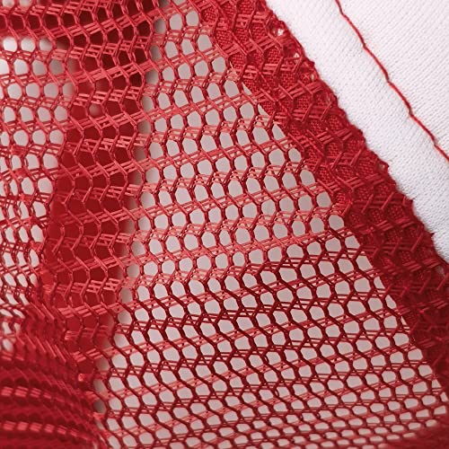 12 Pack Sublimation Hats for Men Blank Trucker Hats Bulk Snapback Mesh Women Baseball Caps DIY Custom 18 Colors - color: Red and White