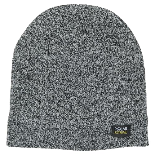 Polar Extreme Men's Sherpa-Lined Knit Winter Hat – Warm, Gift for Dad, Cold Weather - color: Grey Pull
