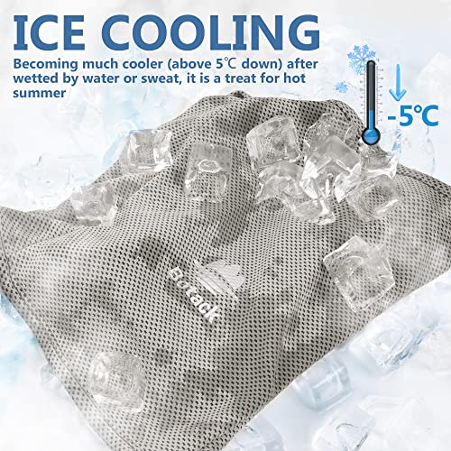Balaclava Ski Mask, Sun Protection Breathable Face Cover Men Women - color: 2 Packs - Grey + Blue