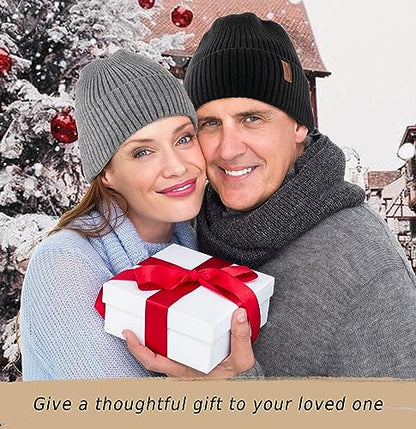 Wmcaps Winter Beanie for Men Women Fleece Lined Hat Warm Cuffed - color: Navy Blue/Black