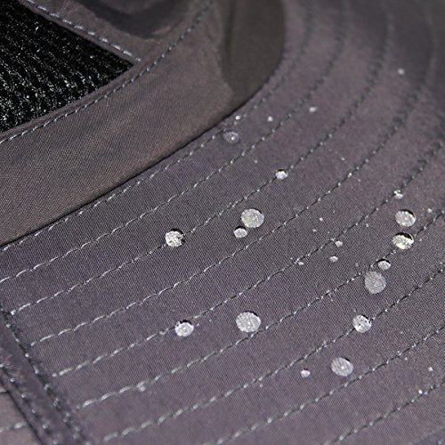 YR.Lover.Outdoor Boonie Men and Women's Hat Sun Protection Waterproof Cap for Safari Fishing Hunting Bucket Hat - color: Dark Gray