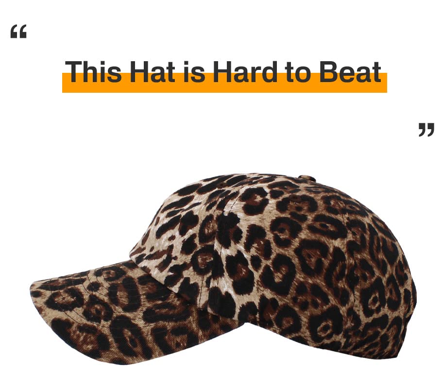 KBETHOS® Classic Washed Cotton Baseball Cap - color: Leopard