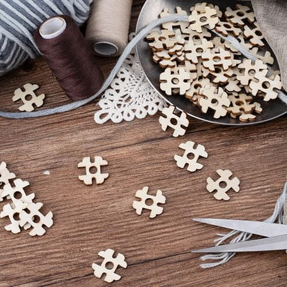 50pcs Wooden Hat Pom Poms Buttons, 20mm Removable Knitted Hat Button, Faux Fur Fastener Sewing Accessories for Crochet Knitting Beanies- Light Brown(B) - color: Light Brown-D-50pcs