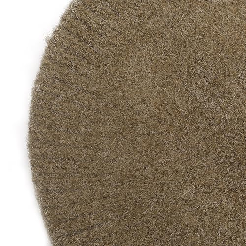 ZLYC Women French Beret Hat Winter Knitted Stretchable Beret Artist Cap - color: Plain Coffee
