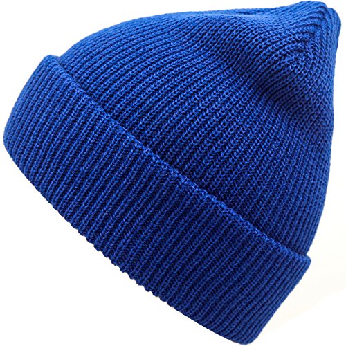 Beanie Hat Knit Ski Cap Fisherman Beanie for Men Women - color: Blue