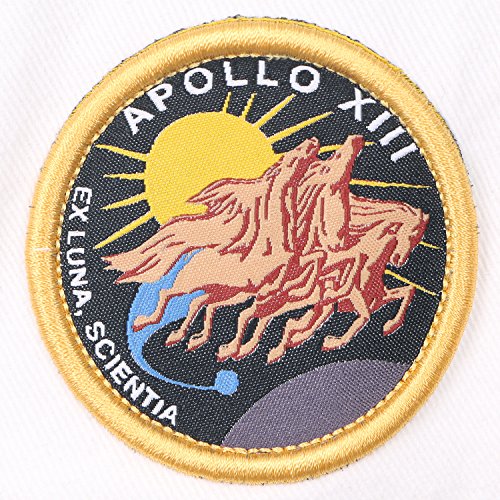 ililily NASA Meatball Logo Embroidery Baseball Cap Apollo 1 Patch Trucker Hat - color: White - Apollo 13, size: Medium