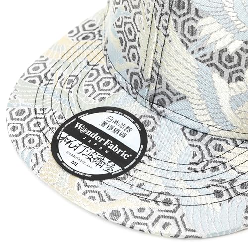 Japanese Kimono Baseball Cap for Men, Snapback Flat Brim Hat - color: 002, size: Medium-Large