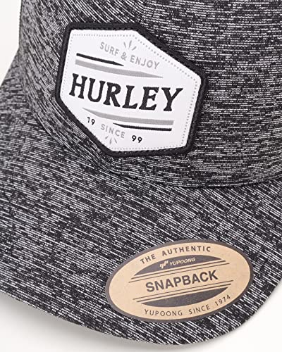 Hurley Mens Hat Beach Break Trucker Water Resistant Baseball Cap - color: Black/White
