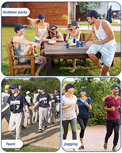 Handepo 24 Baseball Caps Adjustable - color: Royal Blue