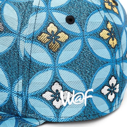 Japanese Kimono Baseball Cap for Men, Snapback Flat Brim Hat - color: 019, size: Medium-Large