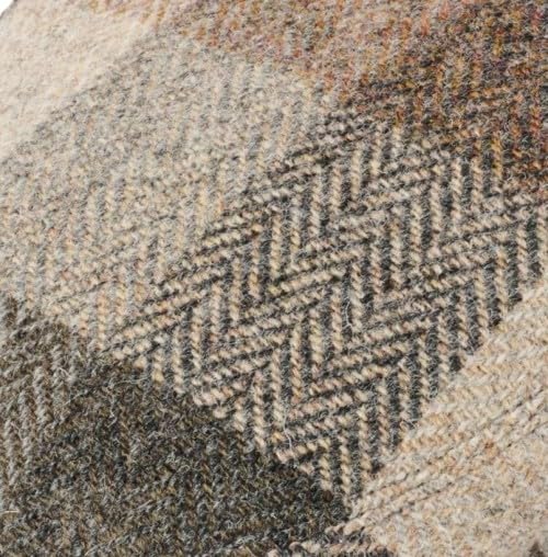 Failsworth Millinery Stornoway Harris Tweed Flat Cap (Latest Version) - color: Brown, size: Small
