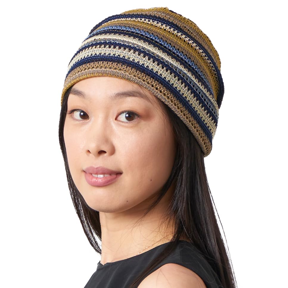 CHARM Men Summer Beanie Knit - color: Navy