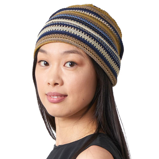 CHARM Men Summer Beanie Knit - color: Navy