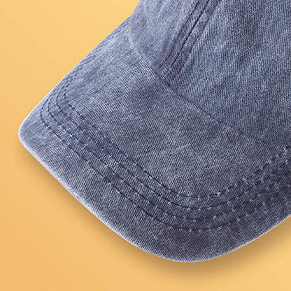 MEINICY 3 Packs Washed-Cotton Plain Baseball Cap, Adjustable Dad Hat - color: Black,blue+burgundy