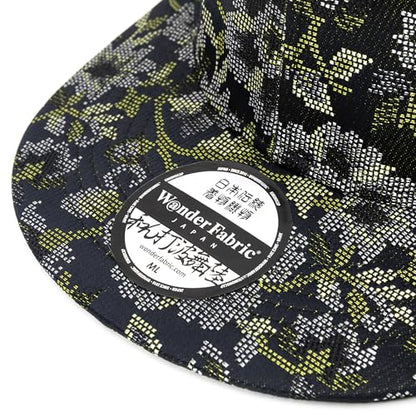 Japanese Kimono Baseball Cap for Men, Snapback Flat Brim Hat - color: 018, size: Medium-Large