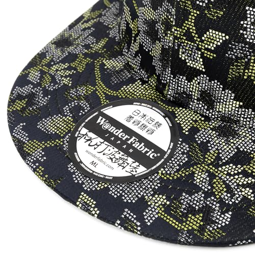 Japanese Kimono Baseball Cap for Men, Snapback Flat Brim Hat - color: 018, size: X-Large