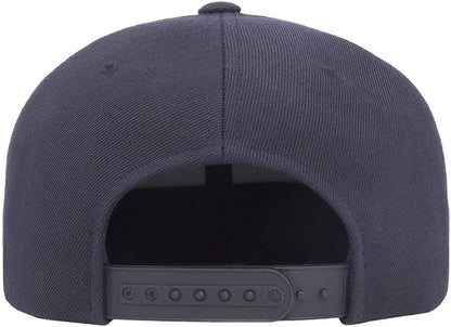 YP Classics 6089 Wool-Blended 6 Panel High Profile Flatbill Snapback Cap - color: Dark Navy