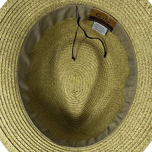 Funky Junque Short Brim Fedora Packable Sun Hat for Women - color: 2 Pack - White & Grey