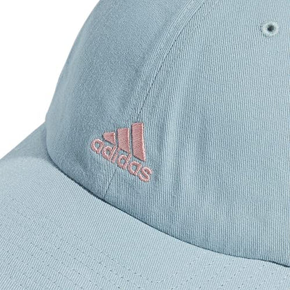 adidas Women's Saturday 2 Hat Baseball Cap - color: Magic Grey/Wonder Mauve Pink
