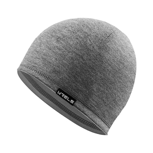 WRELS Reversible Winter Running Hat Soft Stretch Thermal Cycling Skull Cap for Women Men Double Sided Sports Hat - color: A Reversible Hat (Grey/Grey)