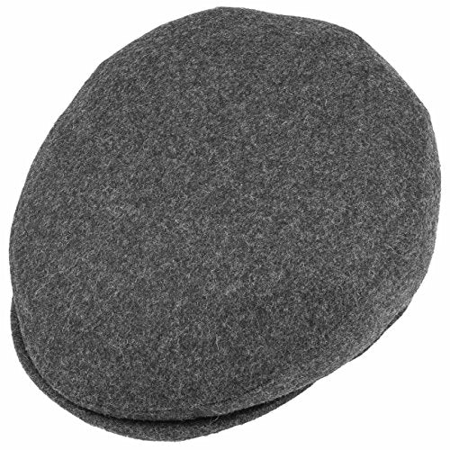 Lipodo Classic Flat Cap Italian-Made Wool Winter Peaked Ivy Cap Men Women - color: Anthracite, size: 7 1/2