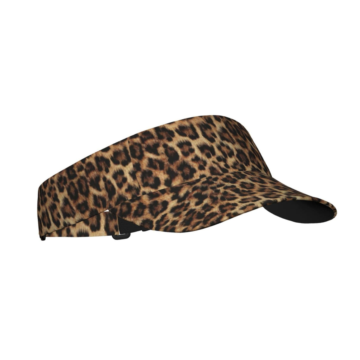 Unisex Sports Sun Visor Hats Adjustable Lightweight Packable Printed Empty Top Cap for Running Pickleball Golf Tennis - color: Brown Leopard