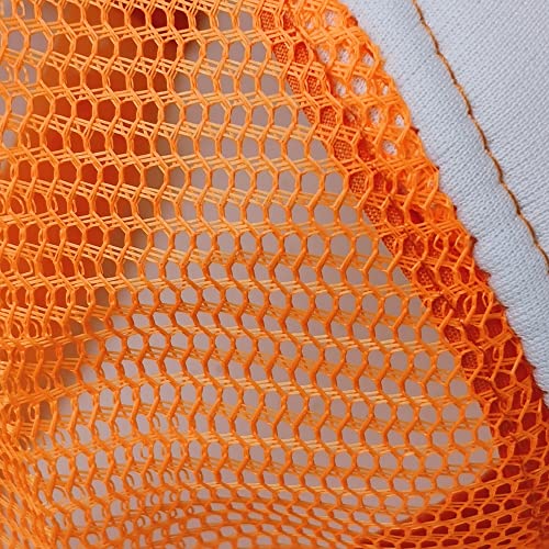 12 Pack Sublimation Hats for Men Blank Trucker Hats Bulk Snapback Mesh Women Baseball Caps DIY Custom 18 Colors - color: Orange White