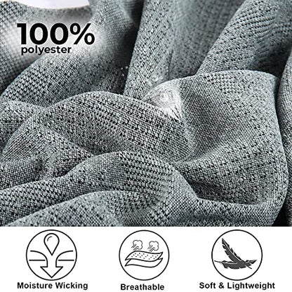 WTACTFUL 3-Pack Breathable Cooling Skull Cap for Men Women Thin Beanie - color: Black+white+linen Gray