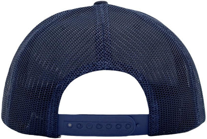 Men Flat Bill USA Flag Mesh Hat Fits OSFM&XXL Head | Snapback Trucker Cap | 250th US Anniversary Veterans Memorial Day Gifts - color: Navy, size: Medium-Large