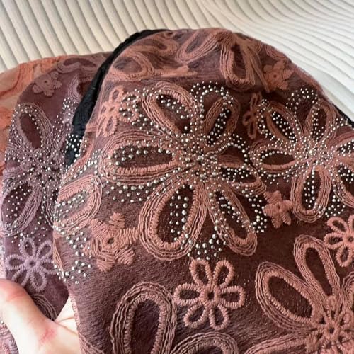 Crochet Slouchy Beanie Hat Turbans Headware for Women - color: Bea06 - Brown