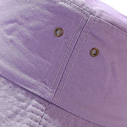 Unisex Bucket Hat Summer UPF 50+ Sun Protection Outdoor Beach Fishing Travel Hiking Hat - color: Light Purple