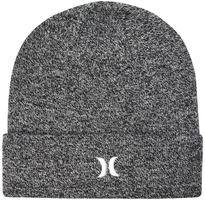 Hurley Mens Icon Knit Cuffed Beanie - color: Heather Grey