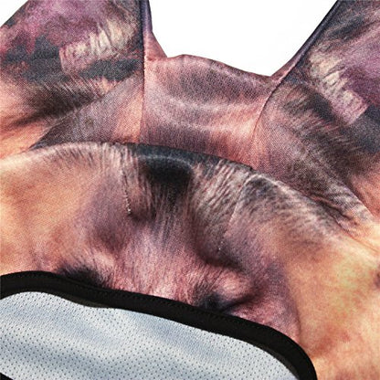 WTACTFUL 3D Animal Ears Balaclava, Breathable Face Mask for Halloween - color: German Shepherd Meb-11