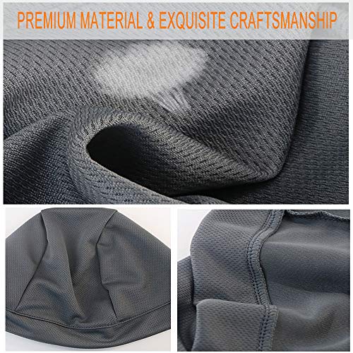 3 Pack Cooling Skull Cap Helmet Liner Sweat Wicking Breathable Hat for Men - color: Black+olive Green+sandy
