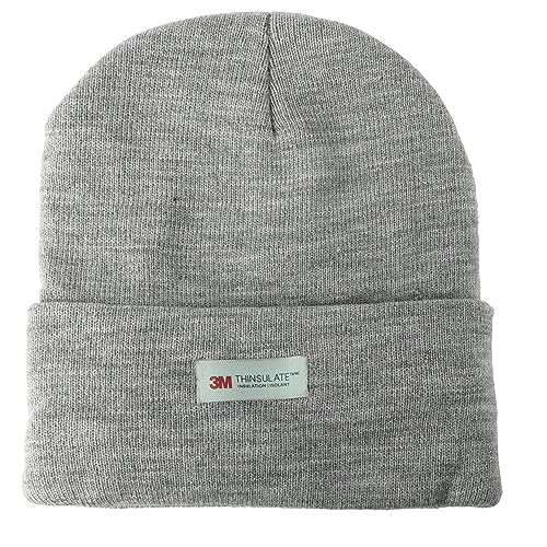 3M Thinsulate Women Men Unisex Knitted Thermal Winter Cap Casual Beanies - color: Grey