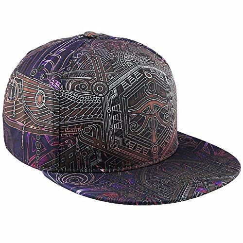 moonsix Adjustable Flat Bill Baseball Caps - color: 1-style H, size: One Size