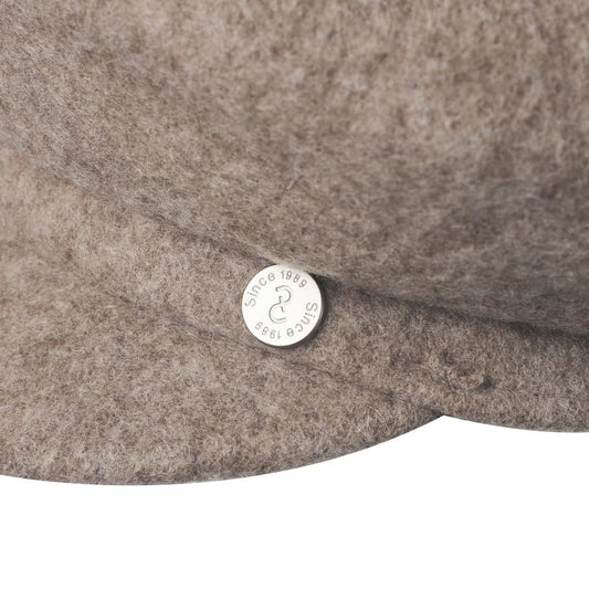 Wool Newsboy Hats for Women Classic Vintage Winter Warm Beret Hats 8 Panel Soft Retro Baker Boy Pageboy Cabbie Cap - color: Light Khaki