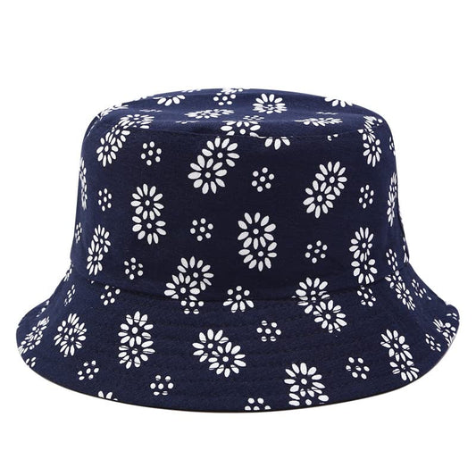Quanhaigou Bucket Hat for Men Women,Packable Reversible Printed Sun Hats,Fisherman Outdoor Summer Travel Hiking Beach Caps - color: Blue White Porcelain
