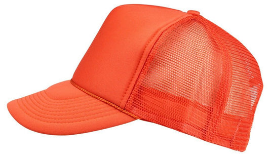 2 Packs Baseball Caps Blank Trucker Hats Summer Mesh Cap (2 FOR Price of 1) - color: Orange
