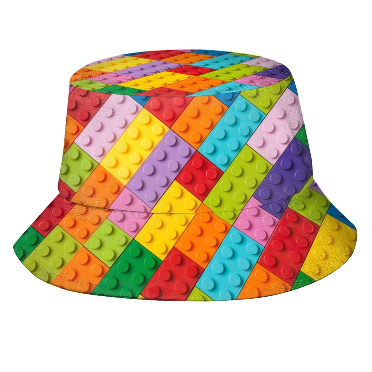 Dinosaur Skeletons Bucket Hat Fisherman Hat Beach Travel Sun Hat Outdoor Cap for Unisex Men Women - color: Toy Bricks