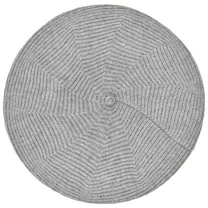 Cotton Knitted Women Beret Hat, French Style Solid Color Beret, Winter Autumn Warm and Soft Beanie Hat - color: Gray